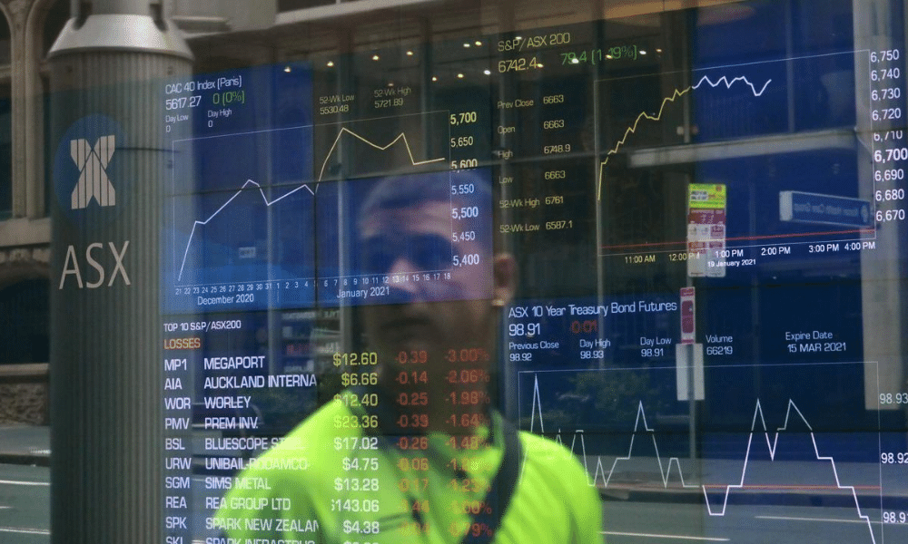 Australia Stocks Lower At Close Of Trade S&P/ASX 200 Down 1.00%